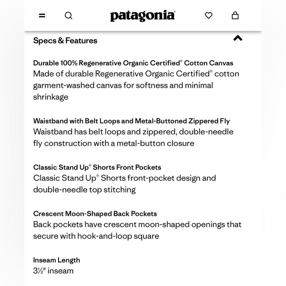 Patagonia Regenerative Stand Up Shorts Size 8 - Picture 16 of 16